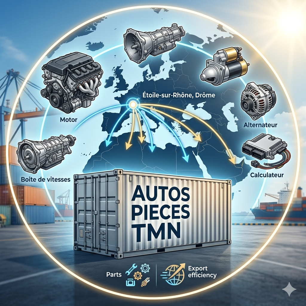 Exposition des pièces détachées d'occasion automobiles